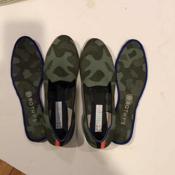 Rothy’s Round toe flats green camo 10.5 vguc - Picture 8 of 9